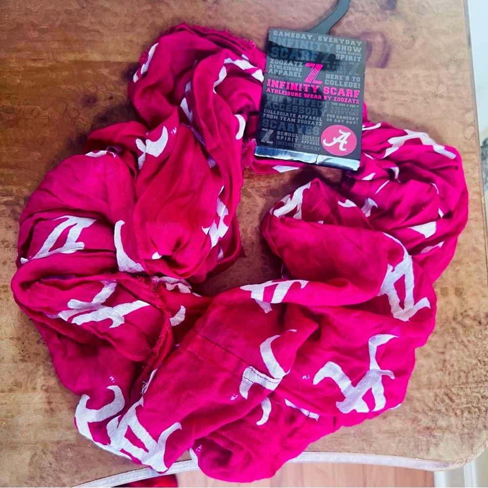 Alabama Crimson Tide Logo Sheer Infinity Scarf - Red
